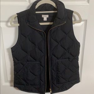 JCrew black puffer vest